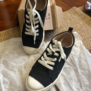 Black and white sneakers